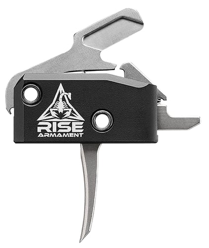 Rise Armament RA434SLVR High Performance Trigger Steel/Aluminum Black/Silver 3.5 lbs