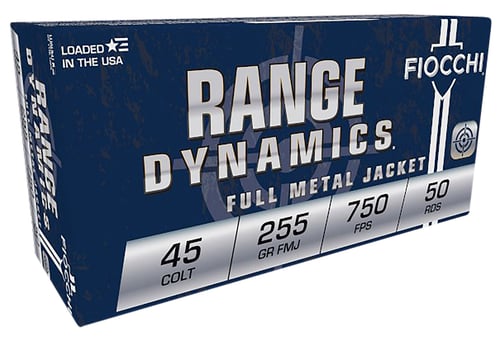 Fiocchi 45LCCMJ Range Dynamics  45 Colt 225 gr Complete Metal Jacket 50 Per Box/ 10 Case