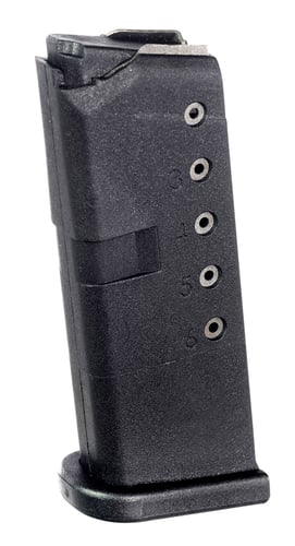 ProMag GLK12 Standard  6rd 9mm Luger Compatible w/Glock 43, Black DuPont Zytel Polymer
