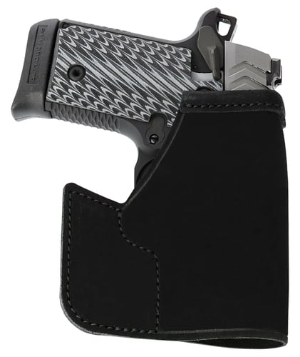 Galco PRO286B Pocket Protector  Black Leather Compatible w/ Glock 33/Glock 26 Gen3-5/Glock 27 Gen3-5 Ambidextrous