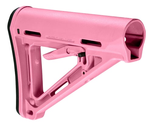Magpul MAG400-PNK MOE Carbine Stock Pink Synthetic for AR-15, M16, M4 with Mil-Spec Tube (Tube Not Included)