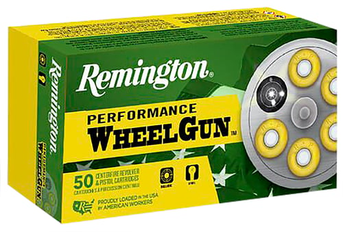 Remington Ammunition 22267 Performance WheelGun  38 Special 148 gr Target Master Wad Cutter 50 Per Box/ 10 Case