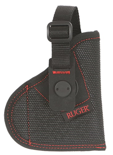 Ruger 27101 Ruger Firebird MQR OWB Size 11 Black/Red Endura Belt Loop Fits Ruger LCP Fits Ruger LCP II Fits Ruger LCP w/Laser Fits 2.50-3.50