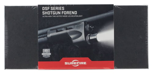 SureFire DSF500590 DSF Shotgun Forend Weapon Light Moss 500/590 200/600 Lumens Output White LED Light 225 Meters Beam Black Anodized Aluminum Body w/Polymer Forend