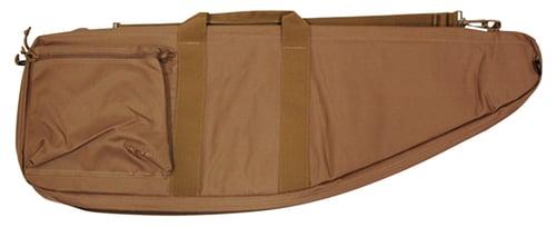 Bob Allen 79007 Max-Ops Tactical Rifle Case Water Resistant Coyote Brown Polyester with Self Healing Nylon Zippers & Foam Padding 36