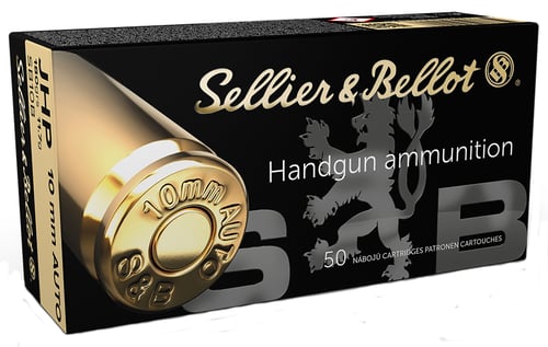 Sellier & Bellot SB10B Handgun  10mm Auto 180 gr Jacket Hollow Point 50 Per Box/ 20 Case