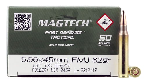 Magtech 556B Tactical/Training  5.56x45mm NATO 62 gr Full Metal Jacket 50 Per Box/ 20 Case