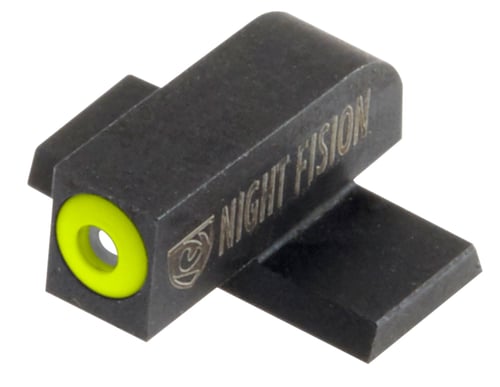 Night Fision SPR228003YGW Night Sight Set Square Springfield XD-S/XD-E Green Tritium w/Yellow Outline Front Green Tritium w/White Outline Rear Black