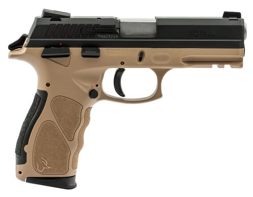 Taurus TH9 Pistol  <br>  9mm 4.25 in. Tan Black 17 rd.
