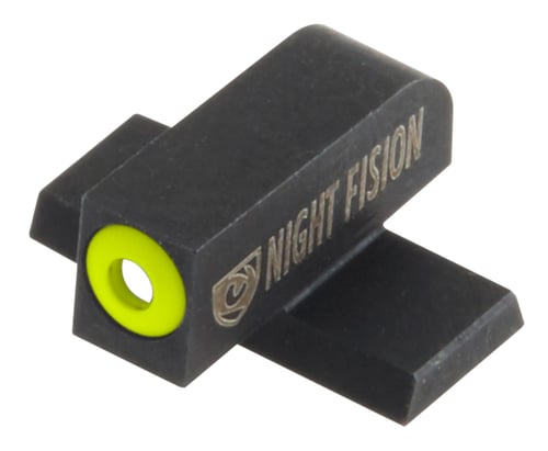 Night Fision SIG178001YGX OEM Replacement Perfect Dot Night Sight Square Tritium Green with Yellow Outline Front Black Frame for Sig 9mm/357 P-Series with #8 Front