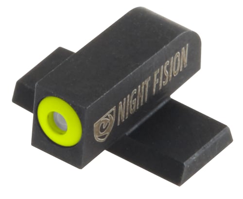 Night Fision SIG176007YGZ Night Sight Set Square Front/U-Notch Rear Sig Sauer 40/45 Green Tritium w/Yellow Outline #6 Front Black #8 Rear