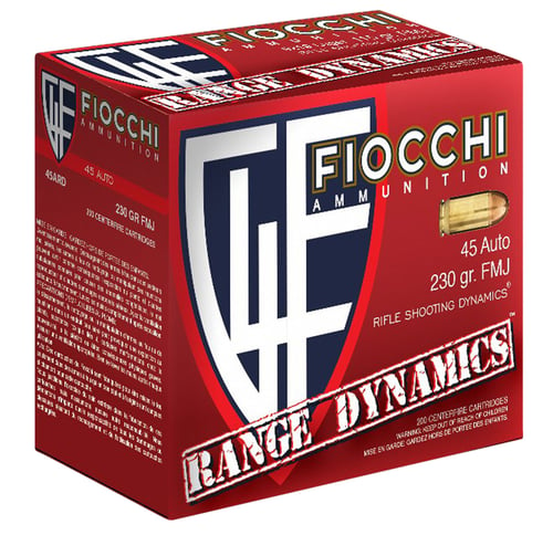 Fiocchi Range Dynamics Pistol Ammo