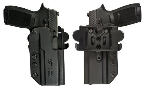 Comp-Tac C241GL061RBKN International  OWB Black Kydex Belt Slide/Paddle Compatible w/ Glock 34/35 Gen3-4 Belt 1.50