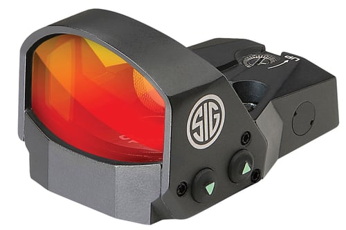 Sig Sauer Electro-Optics SOR11600 Romeo1 Open Reflex Sights Black Anodized 6 MOA Red Dot Reticle Illuminated