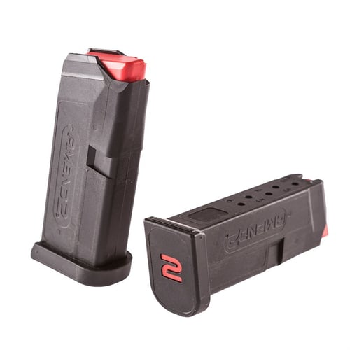 Amend2 Magazines A2GLOCK43BLK A2-43 6 Round Black Magazine Glock 43