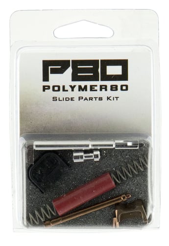 Polymer80 P80PFPSKITBR PF-Series Slide Parts Kit Glock Gen 1-4 Compatible 17-4 Stainless Steel/Aluminum Bronze/Red Finish