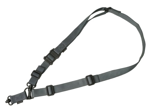 Magpul MAG518-GRY MS4 Sling GEN2 made of Stealth Gray Nylon Webbing with 1.25