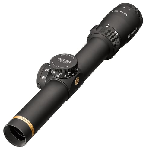 Leupold 176283 VX-4.5HD Service Rifle 1-4.5x 24mm Obj 123.2-26.2 ft @ 100 yds FOV 30mm Tube Black Matte Finish Post Bull-Ring