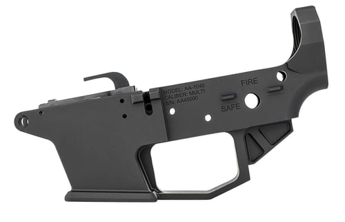 Angstadt Arms AA1045LRBA 1045 Lower Receiver 45 ACP Black Anodized Finish 7075-T6 Aluminum Material with Mil-Spec Dimensions & Compatible with Glock Mags for AR-15