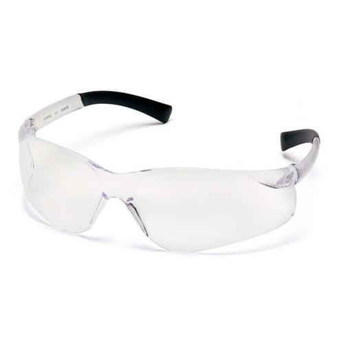 Pyramex ZTek Safety Glasses Black with Clear Lenses with DP1000 Earplugs