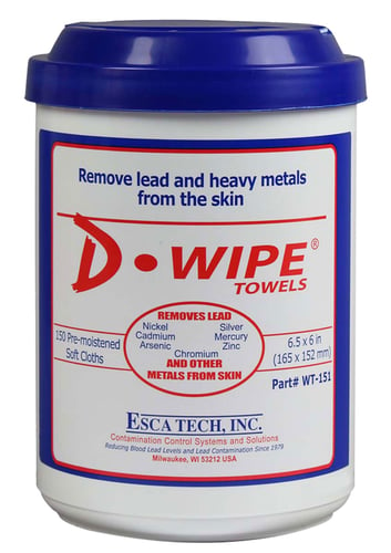 DLD D-WIPE TOWELS 150CT CNSTR