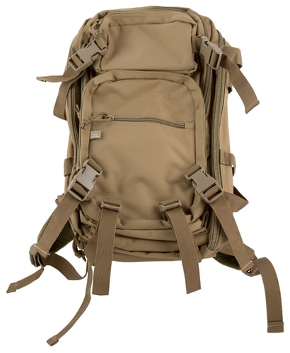 Glock AS02001 Multi-Purpose  Backpack 1000 Denier Polyester Coyote Brown 18