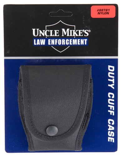 Uncle Mikes 88781 Duty Cuff Case  Single Style made of Nylon with Black Finish & Flap for 2.25