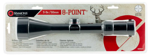 Simmons 560520 8 Point Riflescope 3-9x 50mm Obj 32-11 ft @ 100 yds FOV 1