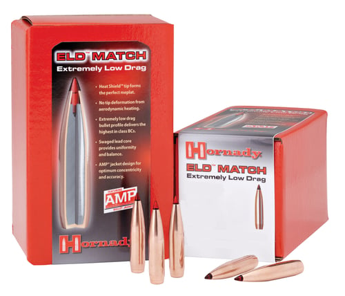 Hornady 28403 ELD Match  7mm .284 162 gr Extremely Low Drag Match 100 Per Box/ 15 Case