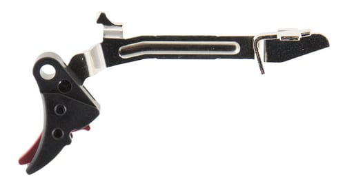 ZEV  Adjustable Fulcrum Trigger Bar Small compatible with Glock 17/19/19C/22/23/23/26/27/34/35 Gen1-3 6061-T6 Aluminum/Stainless Steel Black/Red