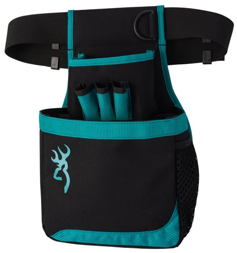 Browning 121062442 Flash  Shell Pouch Nylon Black/Teal