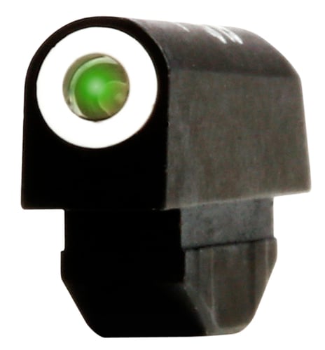 XS Sights RV0001N4 Standard Dot Revolver Front Sight-Smith & Wesson  Black | Green Tritium White Outline Front Sight