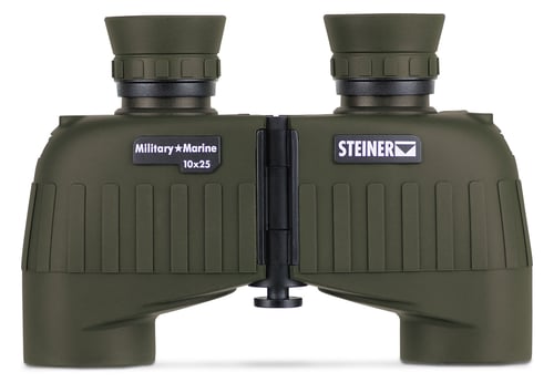 Steiner 2037 Military-Marine Mini 10x25mm Porro Prism Green Rubber Armor