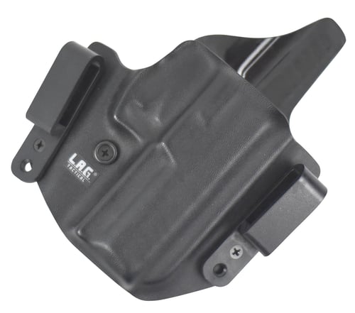 LAG Tactical 1001 Defender  IWB/OWB Black Kydex Belt Loop Fits Glock 19 Fits Glock 23 Fits Glock 32 Right Hand