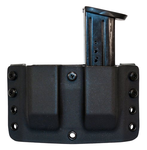 Comp-Tac C70912000NBKN Twin Warrior Mag Pouch Double OWB Black Kydex Belt Clip Compatible w/ S&W M&P/Sig P320/Sig P229 Belts 1.50