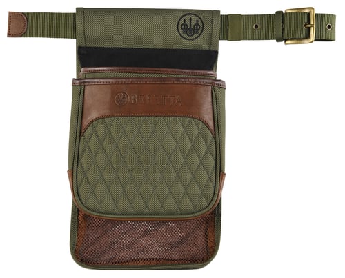 BERETTA BI SIGNATURE SHELL/ HULL POUCH W/BELT CANVAS GREEN