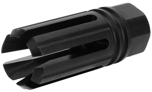 TacFire MZ1005N 6 Prong Flash Hider Black Nitride Steel with 1/2