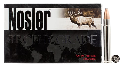 Nosler 60156 Trophy Grade  
416 Remington Magnum 400 GR Partition 20 Bx/ 10 Cs