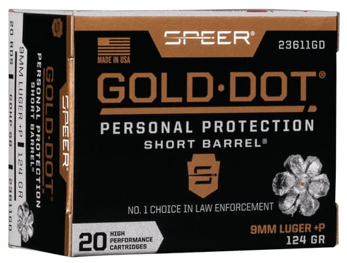 Speer Gold Dot Personal Protection Pistol Ammo