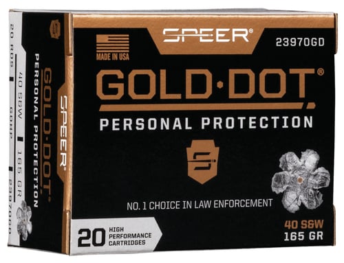 SPR GOLD DOT 40SW 165GR HP 20/200