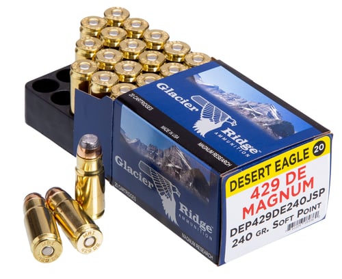 Magnum Research DEP429DE240J Desert Eagle  429 DE 240 gr Jacketed Soft Point 20 Per Box/ 10 Case