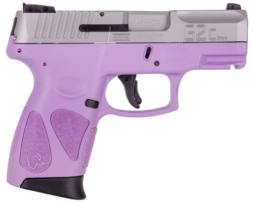 Taurus G2C Pistol  <br>  9mm 3.2 in. Light Purple Stainless 12 rd.