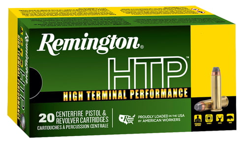 Remington RTP38S16A HTP Pistol Ammo 38 SPL, SJHP, 110Gr, 20Rnd, Boxed