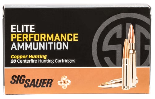 Sig Sauer E3006H120 Elite Copper Hunting  30-06 Springfield 150 gr Copper Solid 20 Per Box/ 10 Case