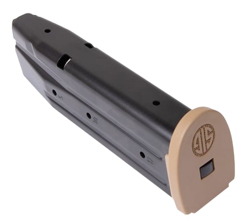P320 FULL SIZE 9MM 17RD M17 COYOTE MAGP250/P320 Factory Magazine 9mm - 17 round - Blued - Coyote Floorplate - Not compatible with the X5 Legion grip module