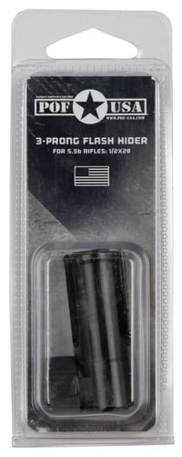 Patriot Ordnance Factory 00870 Flash Hider  Black Steel with 1/2