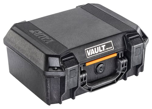 Pelican VCV200 Vault Case Medium Size made of Polymer with Black Finish, Heavy Duty Handles, Foam Padding & 2 Push Button Latches 14