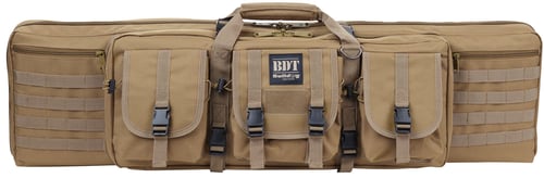 Bulldog BDT3536T BDT Tactical Single Rifle Case with Tan Finish, 3 Accessory Pockets, Deluxe Padded Backstraps, Lockable Zippers & Padded Internal Divider 13
