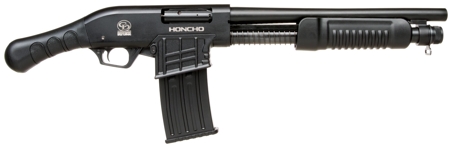 Charles Daly Honcho Tactical Mag Fed Pump Shotgun  <br>  12 ga. 14 in. Matte Black 3 in. 5 rd.