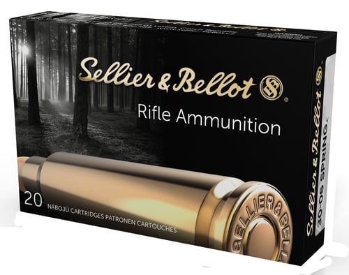 Sellier & Bellot SB3006F Rifle  30-06 Springfield 147 gr Full Metal Jacket 20 Per Box/ 20 Case